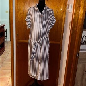 The Gap Midi Shirt Dress SZ LARGE